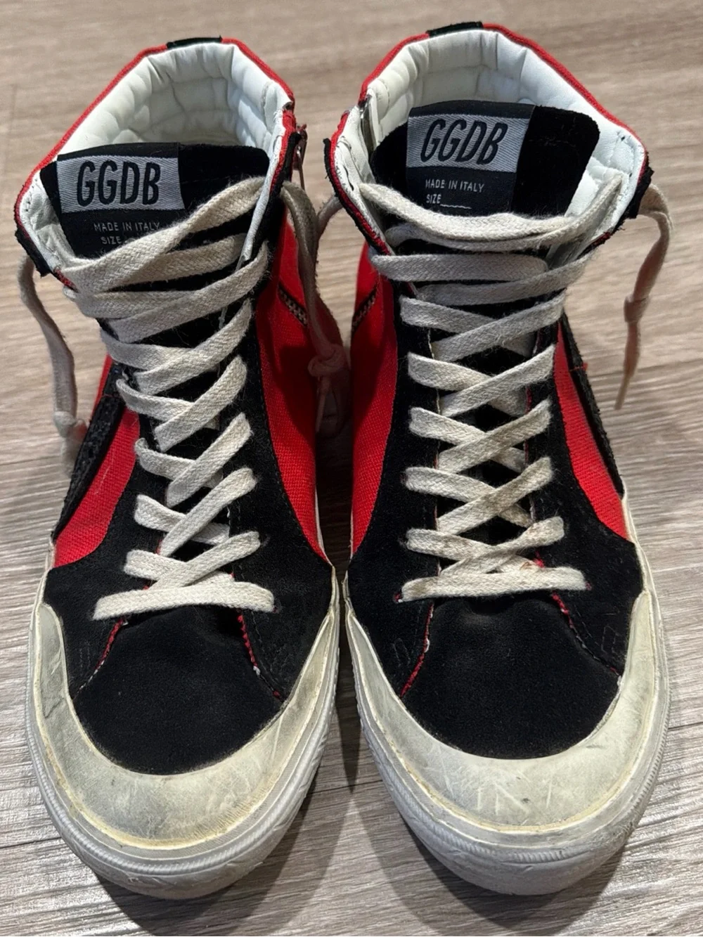 Golden Goose (made in Italy) High top Sneakers (HQ3073) W 8/ M 6.5 - Picture 3 of 3